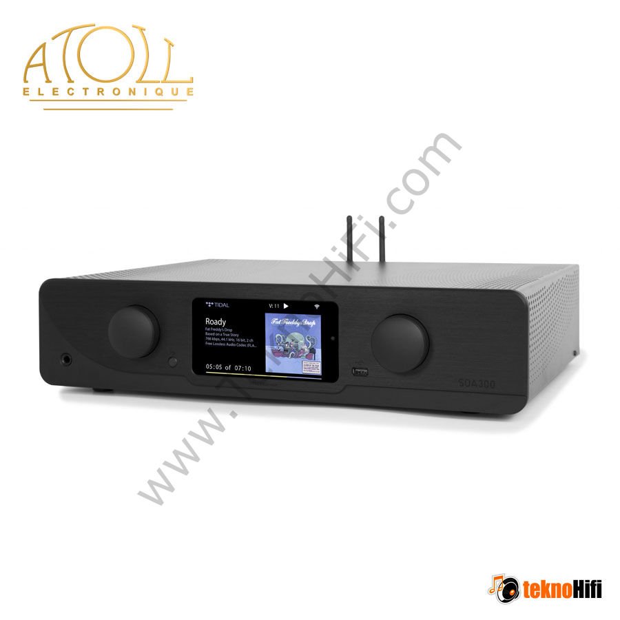 Atoll SDA300 Signature  Streamer / Dac / Entegre Amplifikatör Siyah