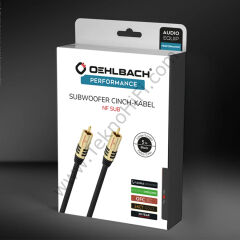 Oehlbach NF SUB Subwoofer kablosu ' 3 Metre'
