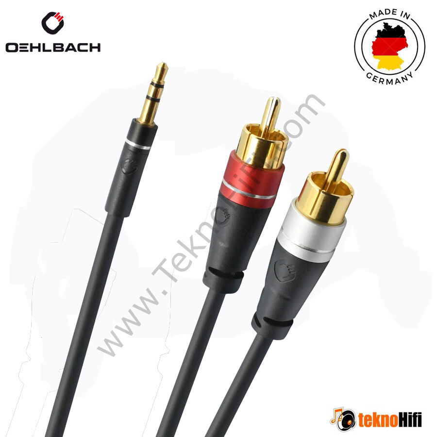 Oehlbach  3.5 mm Jak / RCA Stereo ses kablosu ' 2 Metre'