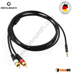 Oehlbach  3.5 mm Jak / RCA Stereo ses kablosu ' 2 Metre'