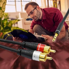 Oehlbach  3.5 mm Jak / RCA Stereo ses kablosu ' 2 Metre'
