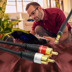 Oehlbach  3.5 mm Jak / RCA Stereo ses kablosu ' 2 Metre'