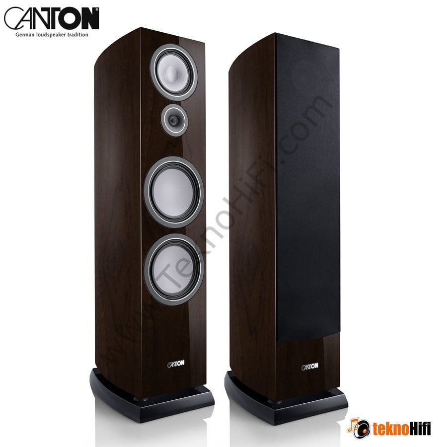 Canton VENTO 100 Kule Hoparlör Walnut Dark High Gloss