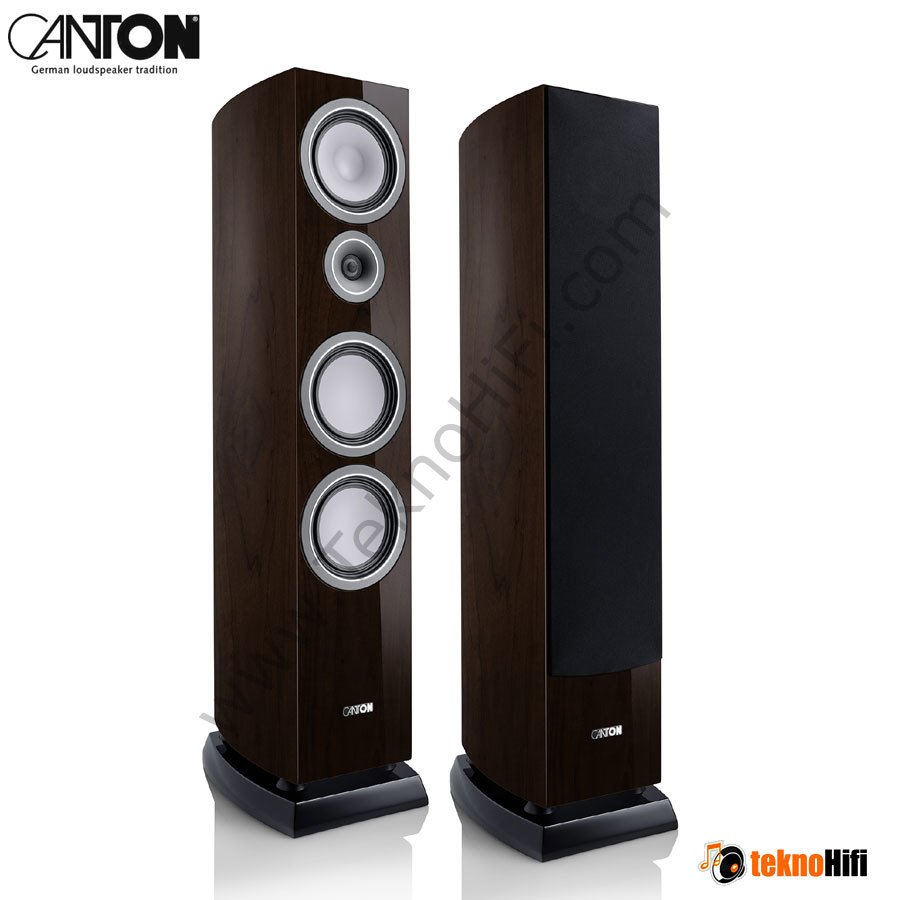 Canton VENTO 80 Kule Hoparlör Walnut Dark High Gloss
