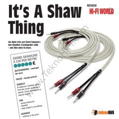 Chord Shawline X Gümüş hoparlör kablosu '2 x 2 Metre'