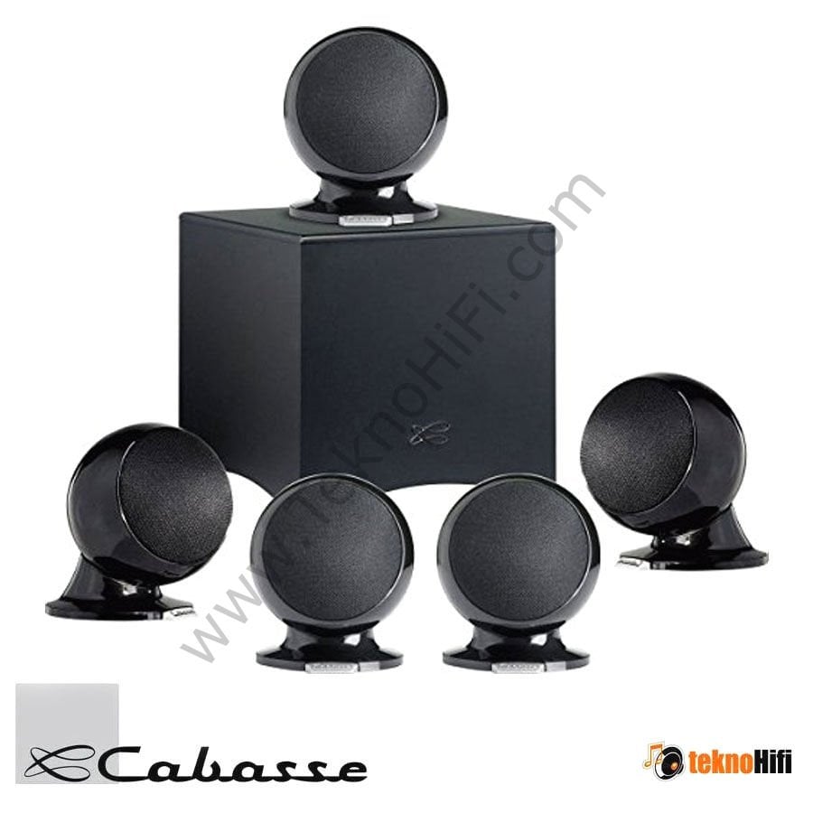 Cabasse ALCYONE 3 SYSTEM 5.1 Ev Sinema Hoparlör Sistemi Parlak Siyah