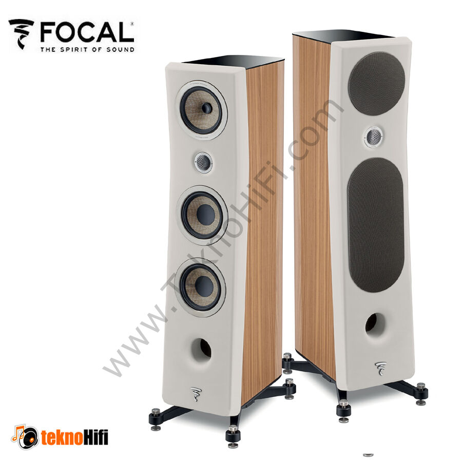 Focal Kanta No2 Kule Hoparlör 'Çift' Parlak Ceviz-Mat Fildişi