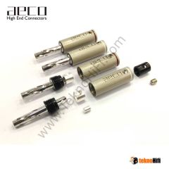 AECO ABP 1111R Rhodium Banana Plug '4 Adet'