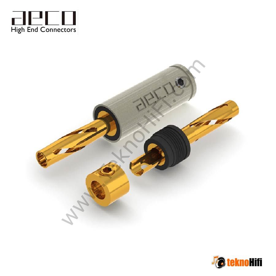 AECO ABP 1111G Gold Banana Plug ' 4 adet'