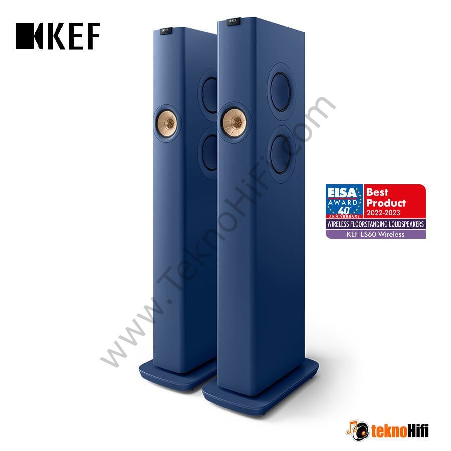 KEF LS60 Wireless Aktif Hoparlör Mavi