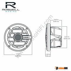 Roswell Marine C920-1902 R1 6,5'' RGB Led Hoparlör 'Çift'
