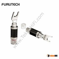 Furutech CF-201 (R) Çatal Konnektör '2 Adet Kırmızı-Beyaz Set'
