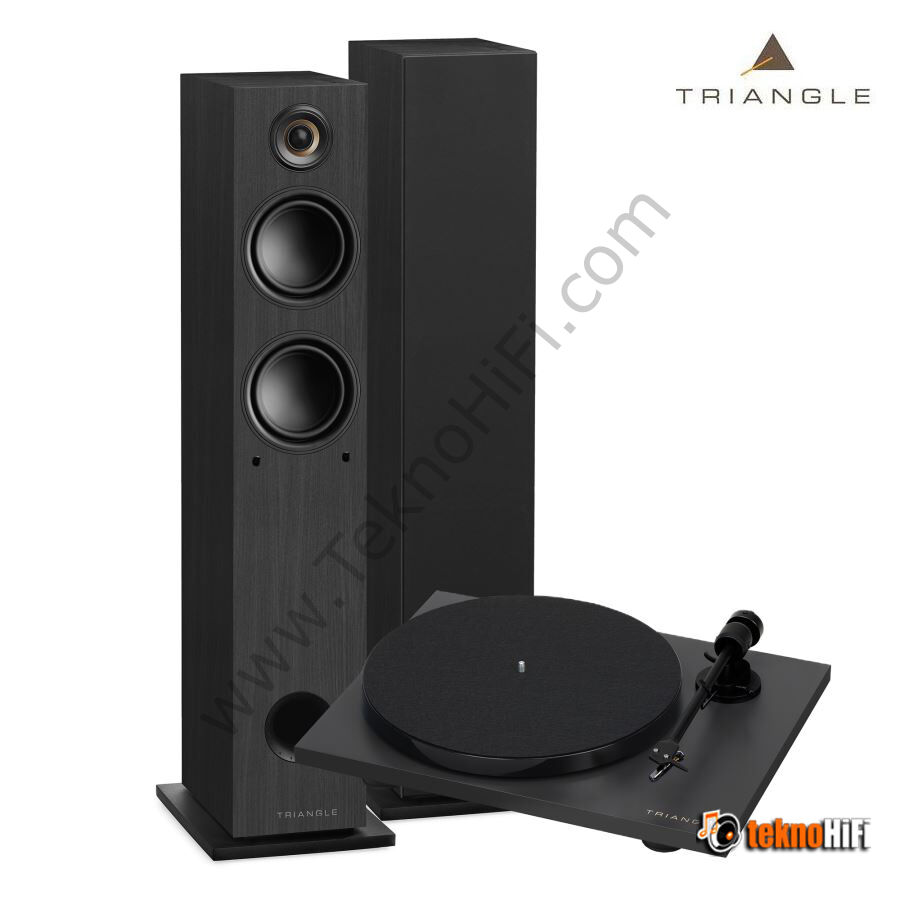 Triangle LN05A + Lunar 1 Bluetooth Hoparlör + Pikap Paketi Siyah