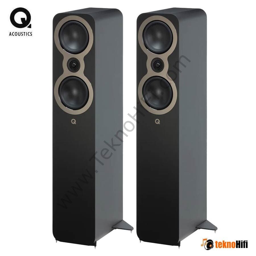 Q Acoustics 3050c Kule Hoparlör 'Çift' Siyah