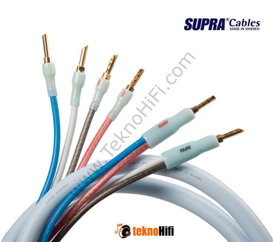 Supra Quadrax 4x2.0 Bi-Wire (Stereo)2 Metre Hoparlör Kablosu