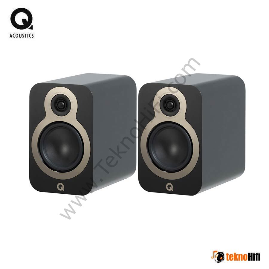 Q Acoustics 3010c Raf tipi Hoparlör 'Çift' Siyah