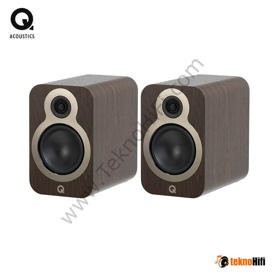 Q Acoustics 3010c Raf tipi Hoparlör 'Çift' Claro Walnut