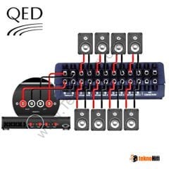 QED A-SS40 4 Çift Stereo Hoparlör dağıtıcı
