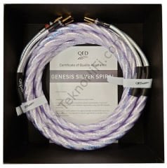 QED QE-1484 GENESIS SILVER SPIRAL Hoparlör kablosu 2 x 3 Metre