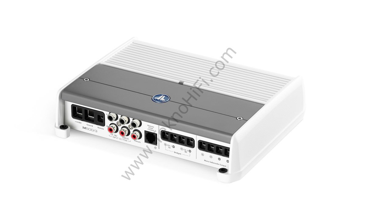  JL Audio M500/3: 3 Ch. Class D Full-Range Marine Amplifikatör, 500 W