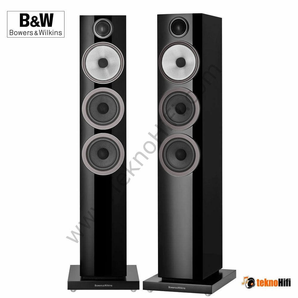 Bowers & Wilkins 704 S3 Kule Hoparlör 'Çift' Black High Gloss