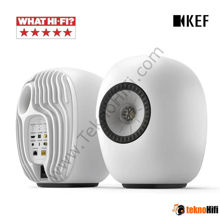 Kef LS LUXE Kablosuz Aktif Hi-Fi Hoparlör Beyaz