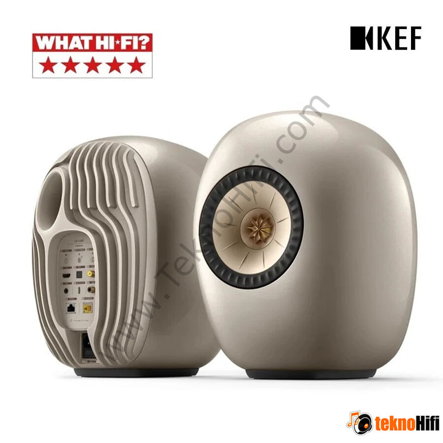 Kef LS LUXE Kablosuz Aktif Hi-Fi Hoparlör Titan Bej