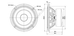 SB Acoustics SB12PACR25-4 Mid